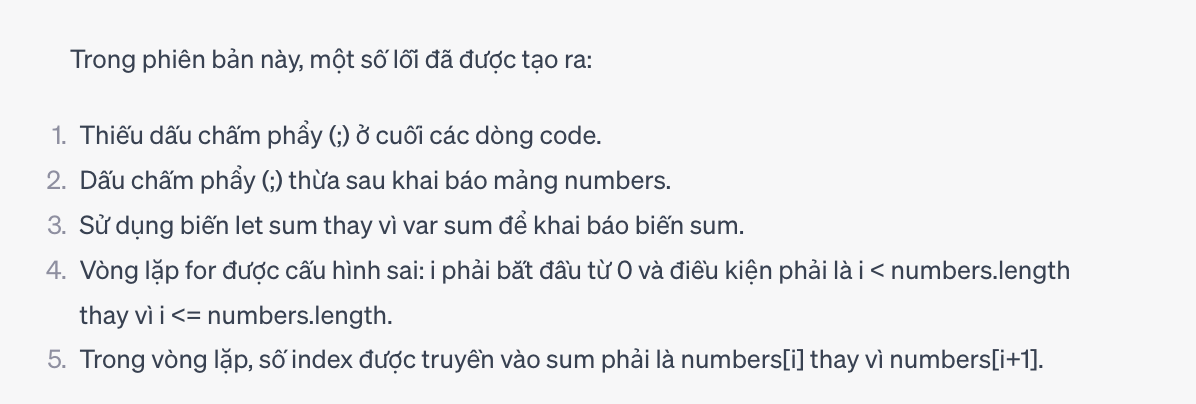 Các lỗi ở clearcode thường gặp chương trình trên