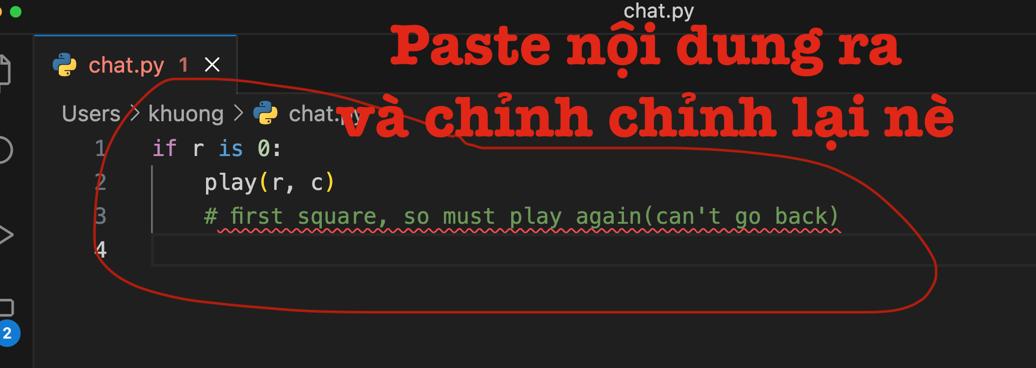 Và tôi paste ra nè và chỉnh chỉnh lại thì nó cực nhanh luôn