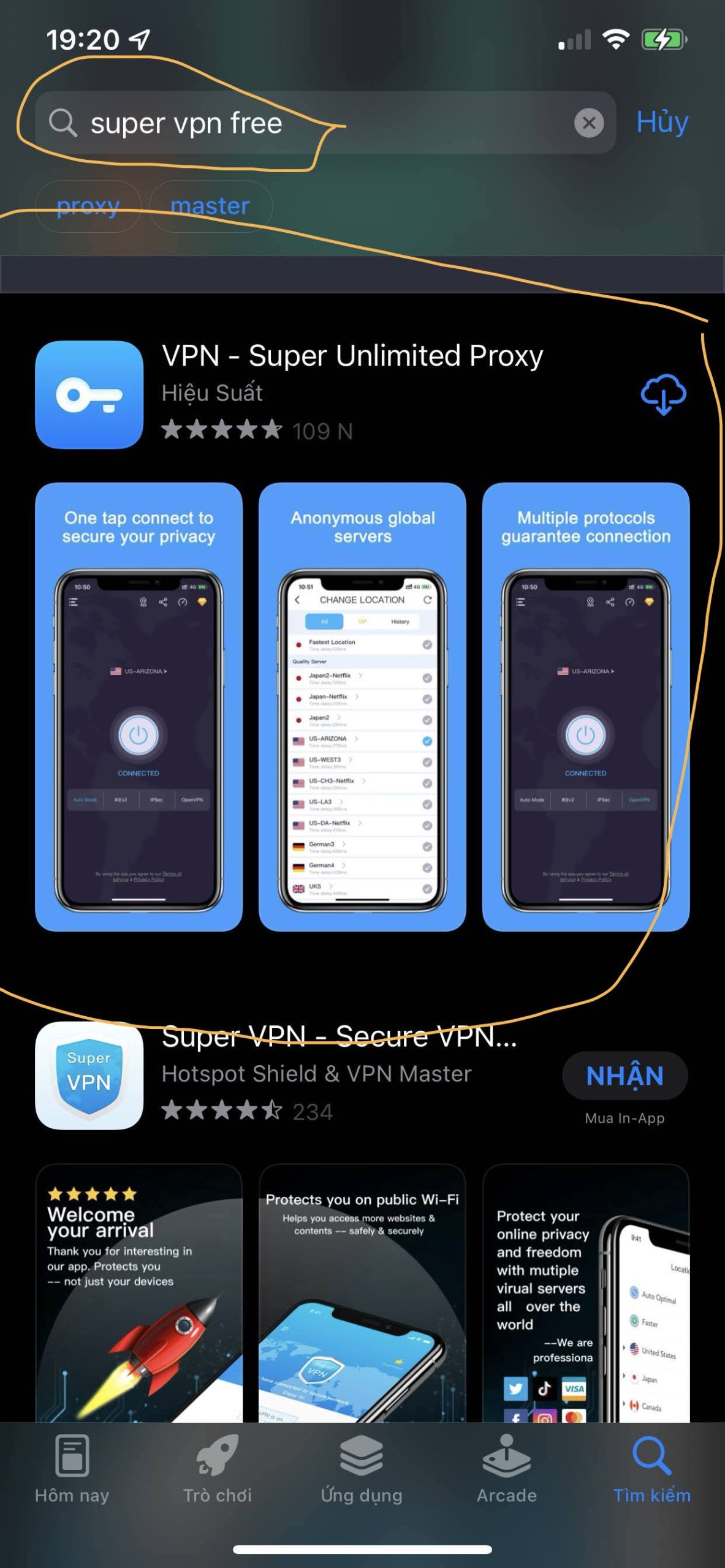 Supper VPN trên IPhone